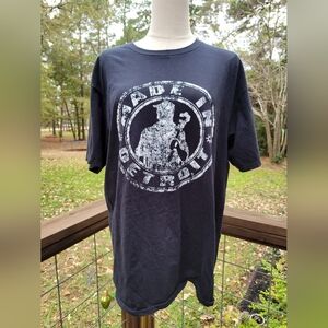 Made In Detroit Black Graphic Tee